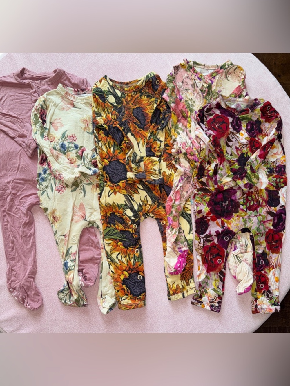 Set of 5 Posh Peanut Baby Girl Outfits